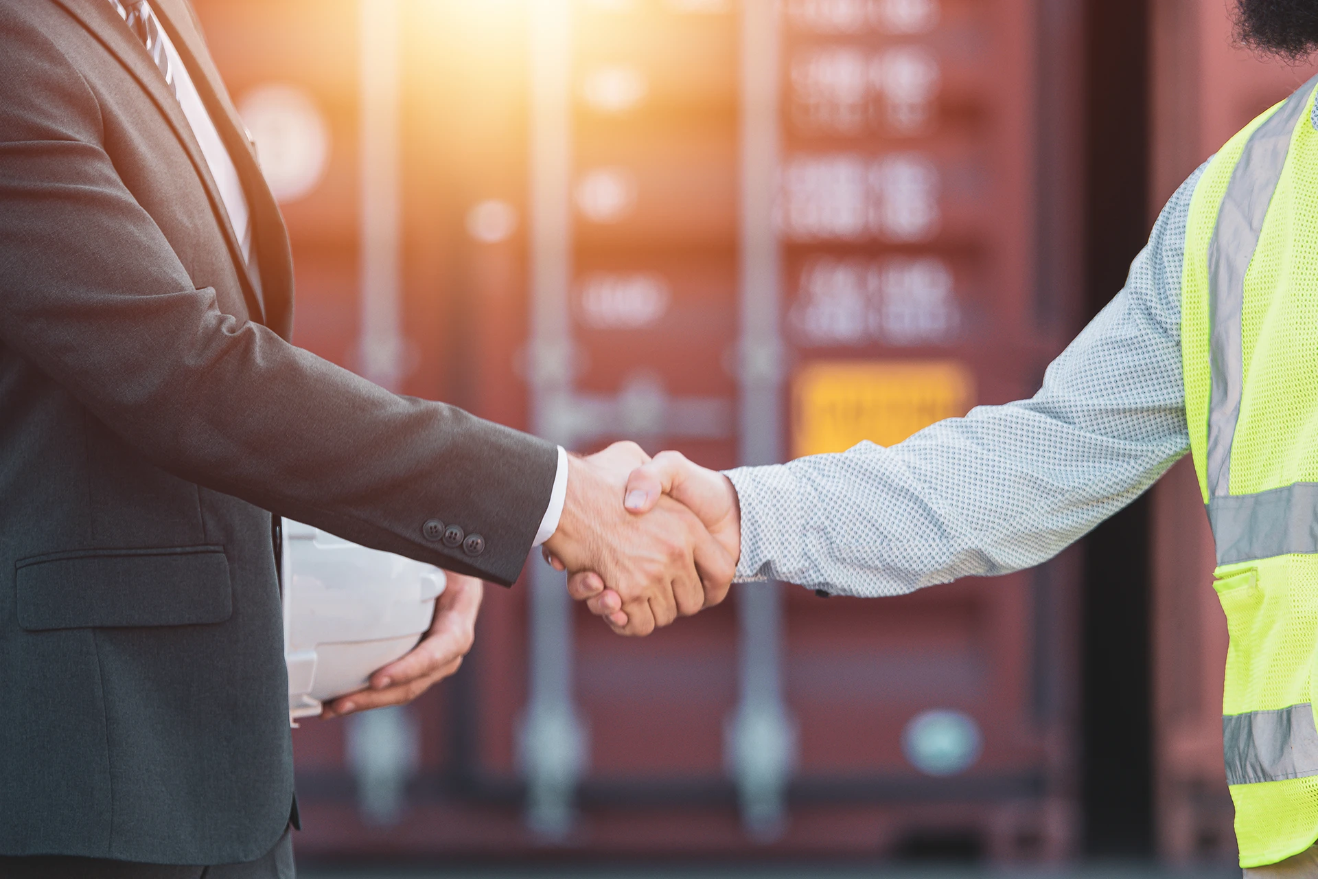 business team evaluating logistics partner and supply chain network